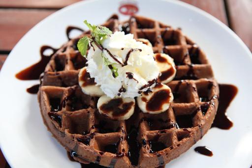 Double Chocolate Chip Waffles