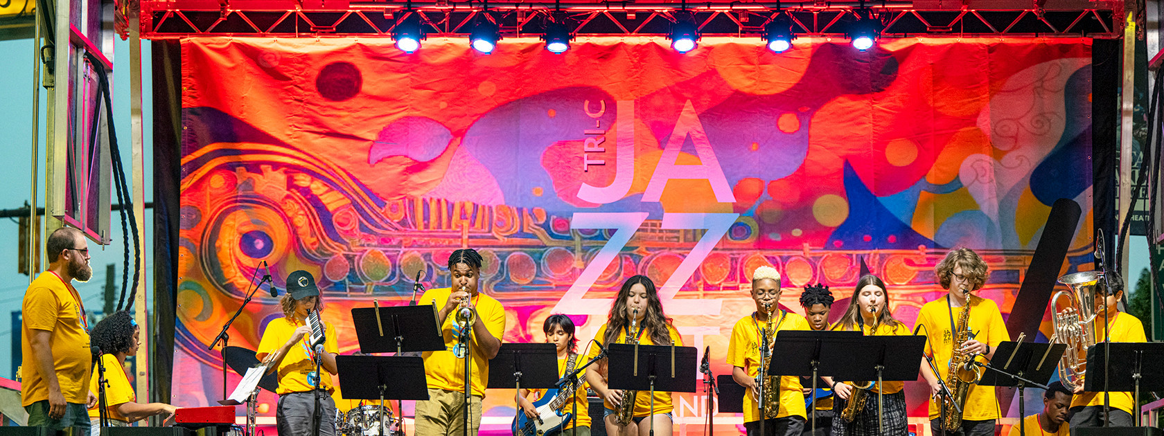 JazzFest Academy students performing