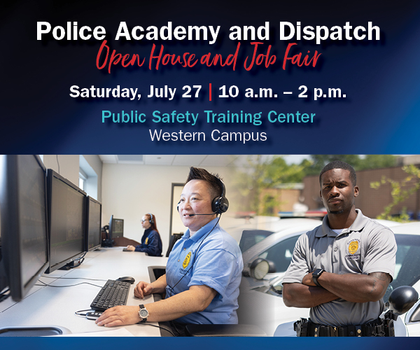 Graphic for open house and job fair on June 27 at KeyBank Public Safety Training Center in Parma