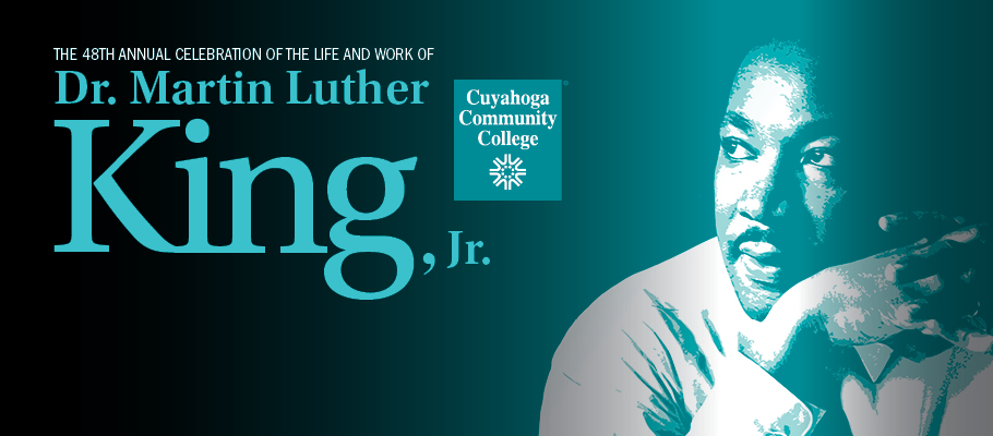 Graphic with image of Dr. Martin Luther King Jr.