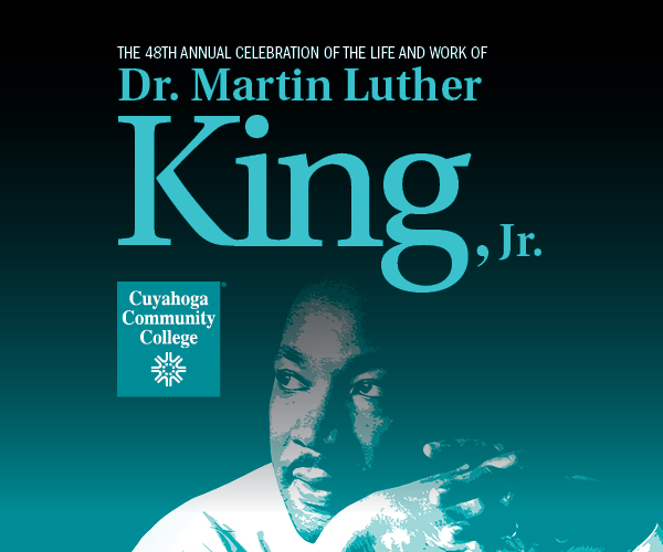 Graphic with image of Dr. Martin Luther King Jr.