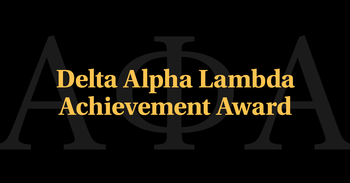 TriC To Receive Delta Alpha Lambda Humanitarian Achievement Award