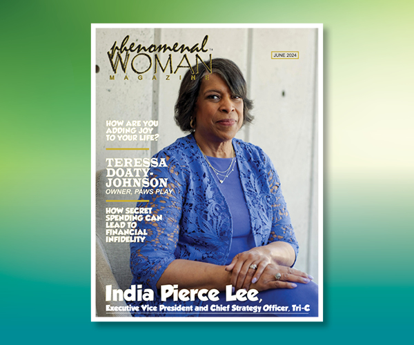 Cover image of Phenomenal Woman Magazine with India Pierce Lee