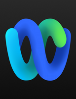 two Ws interlocking in blue and green for the Webex logo